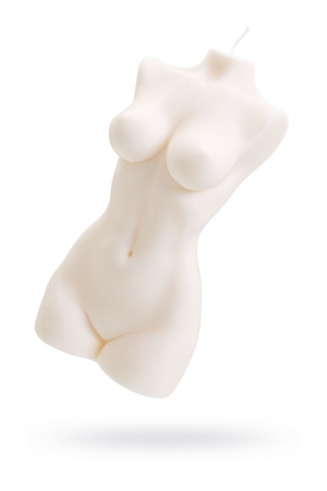 Белая интерьерная свеча в форме женского торса - 850 гр. - Pecado - купить с доставкой в Саратове