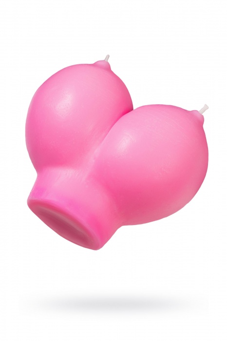 Розовая свеча «Сиськи» - 150 гр. - Pecado - купить с доставкой в Саратове