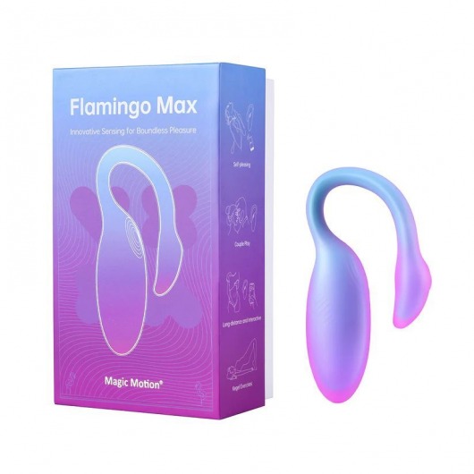 Голубой вибратор Flamingo Max - Magic Motion в Саратове Голубой вибратор Flamingo Max - Magic Motion