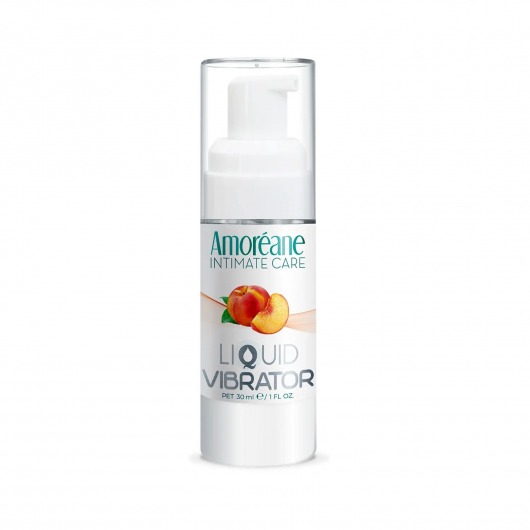 Жидкий вибратор со вкусом персика Amoreane Peach - 30 мл. - Amoreane - купить с доставкой в Саратове