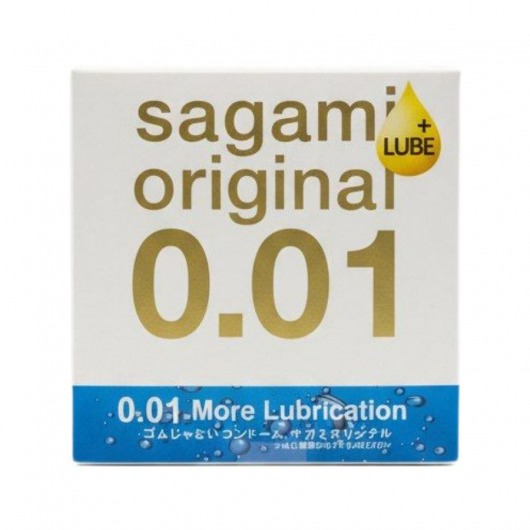 Увлажнённый презерватив Sagami Original 0.01 Extra Lub - 1 шт. - Sagami - купить с доставкой в Саратове