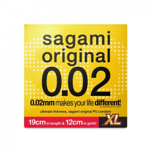 Презерватив увеличенного размера Sagami Original 0.02 XL-size - 1 шт. - Sagami - купить с доставкой в Саратове