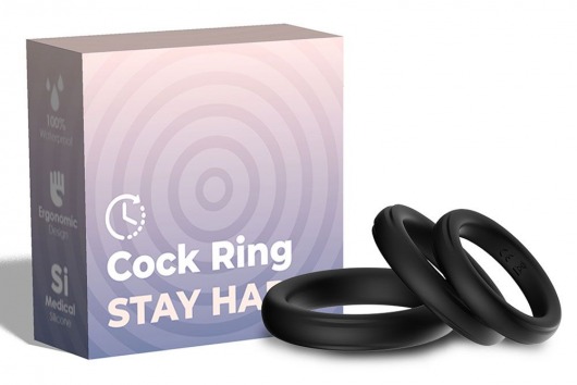 Набор из 3 черных эрекционных колец Stay Hard - Boys of Toys - в Саратове купить с доставкой Набор из 3 черных эрекционных колец Stay Hard - Boys of Toys - в Саратове купить с доставкой