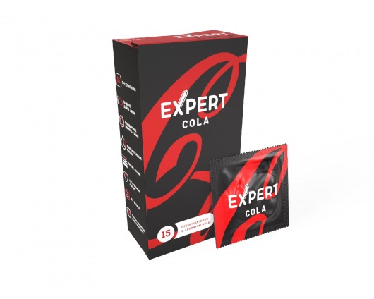 Презервативы с ароматом колы Expert Cola - 15 шт. - Expert - купить с доставкой в Саратове