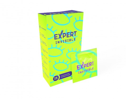 Ультратонкие презервативы Expert Invisible - 15 шт. - Expert - купить с доставкой в Саратове