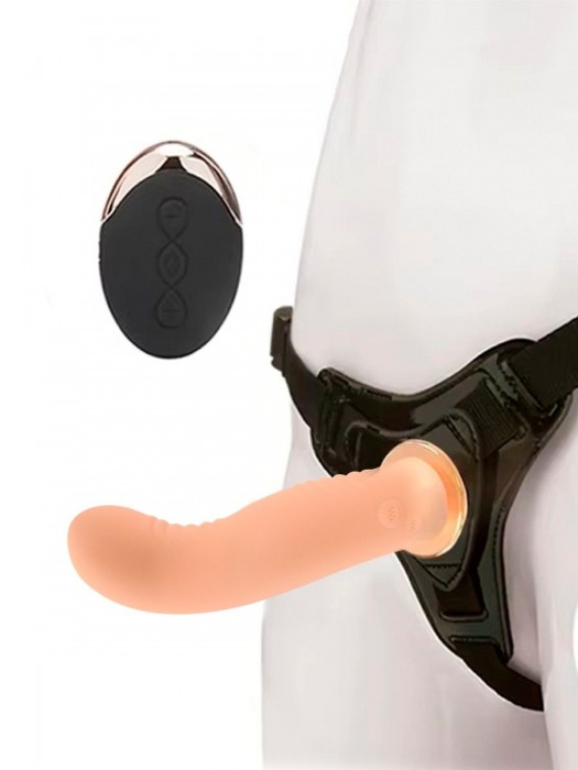 Женский вибрострапон со съемной насадкой и пультом ДУ - Erokay - купить с доставкой в Саратове