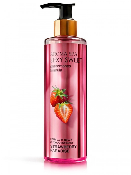 Гель для душа с феромонами и ароматом клубники Strawberry Paradise - 200 мл. -  - Магазин феромонов в Саратове