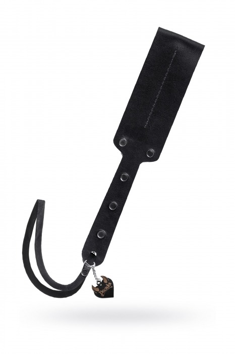 Черный кожаный пэддл - 32 см. - Pecado - купить с доставкой в Саратове