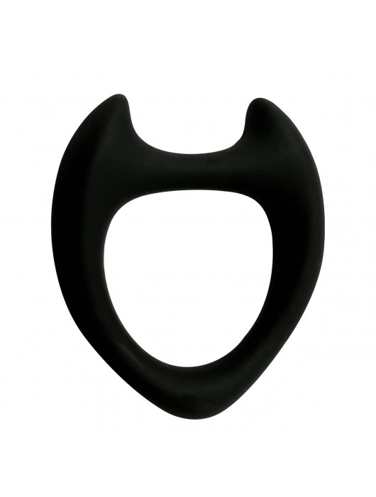 Черное эрекционное кольцо с рожками Wooomy Toro M - Adrien Lastic - в Саратове купить с доставкой