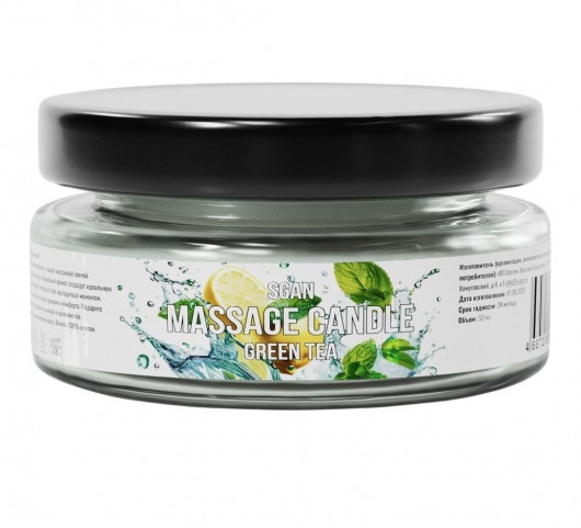 Массажная свеча «Зелёный чай» - 50 мл. - SGAN - купить с доставкой в Саратове