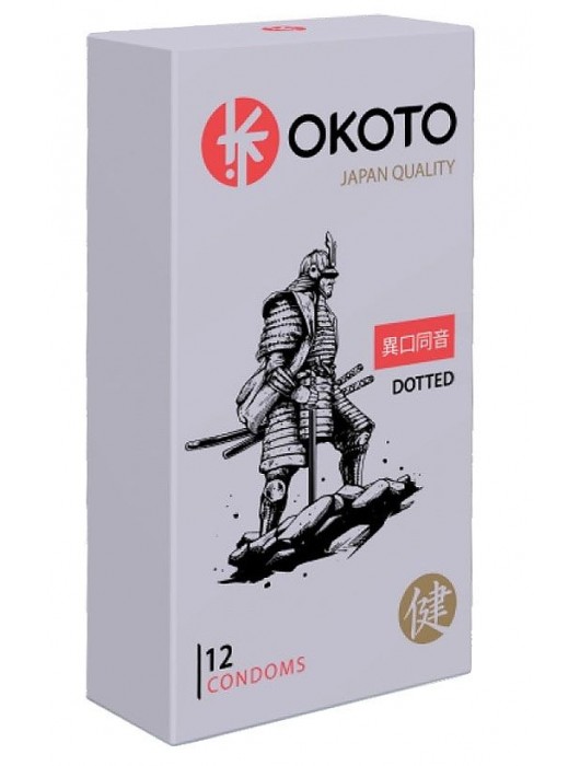 Точечные презервативы OKOTO Dotted - 12 шт. - Sitabella - купить с доставкой в Саратове