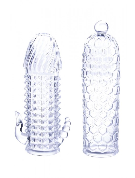 Набор из 2 прозрачных насадок на член Seductive Tickler Sleeves Set - NMC - в Саратове купить с доставкой