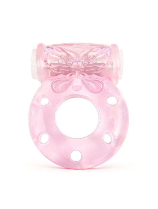 Розовое эрекционное виброкольцо с бабочкой - 1137 - в Саратове купить с доставкой