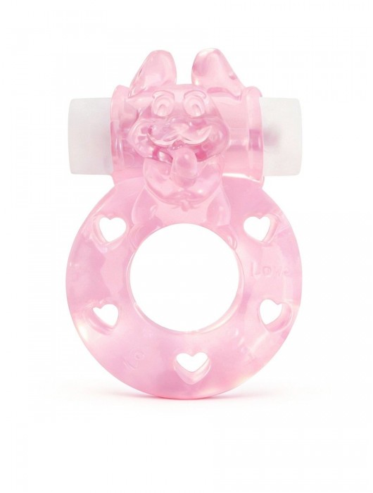Розовое эрекционное виброкольцо в форме зайчика - 1137 - в Саратове купить с доставкой