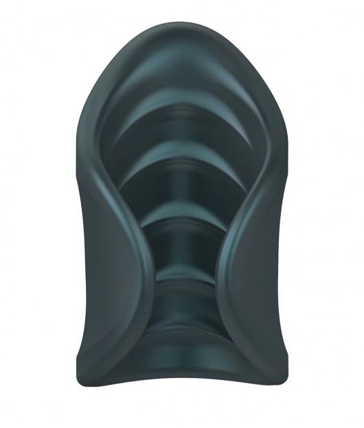 Серый сквозной мастурбатор с вибрацией Manwan Starter - Manwan - в Саратове купить с доставкой