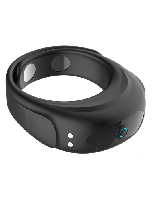 Черное эрекционное виброкольцо на ремешках - Boys of Toys - в Саратове купить с доставкой