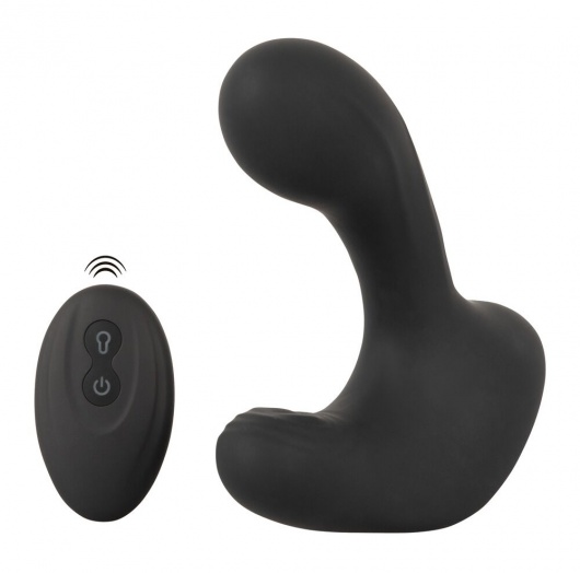 Черная анальная вибропробка с функцией расширения RC Butt Plug with 3 functions - Orion - в Саратове купить с доставкой