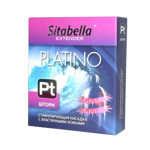 Стимулирующая насадка со спиралью из усиков Platino  Шторм - Sitabella - купить с доставкой в Саратове