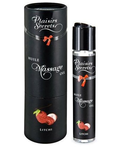 Массажное масло с ароматом личи Huile de Massage Gourmande Litchi - 59 мл. - Plaisir Secret - купить с доставкой в Саратове