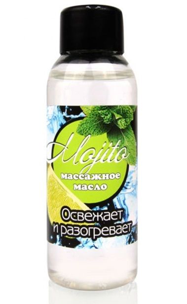 Массажное масло для тела Mojito с ароматом лайма - 50 мл. - Биоритм - купить с доставкой в Саратове