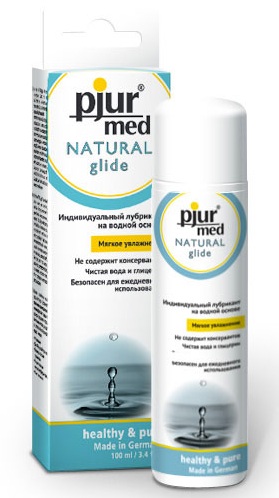 Нейтральный лубрикант на водной основе pjur MED Natural glide - 100 мл. - Pjur - купить с доставкой в Саратове