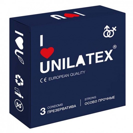 Ультрапрочные презервативы Unilatex Extra Strong - 3 шт. - Unilatex - купить с доставкой в Саратове