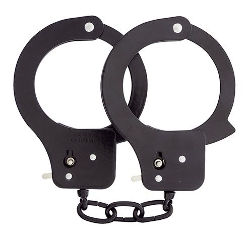 Чёрные наручники из листового металла BONDX METAL CUFFS BLACK - Dream Toys - купить с доставкой в Саратове