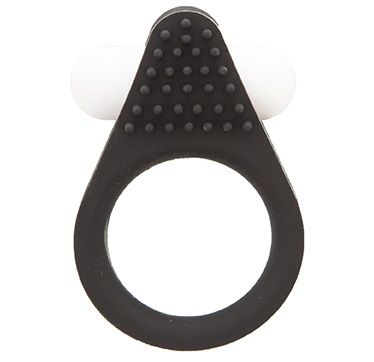 Чёрное эрекционное кольцо LIT-UP SILICONE STIMU RING 1 BLACK - Dream Toys - в Саратове купить с доставкой