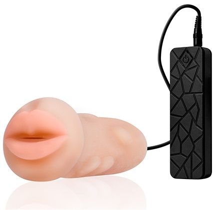 Мастурбатор-ротик с вибрацией REALSTUFF VIBRATING MASTURBATOR MOUTH - Dream Toys - в Саратове купить с доставкой