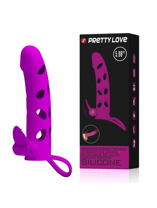 Насадка с закрытой головкой и виброэлементом для клиторального массажа - Baile - в Саратове купить с доставкой