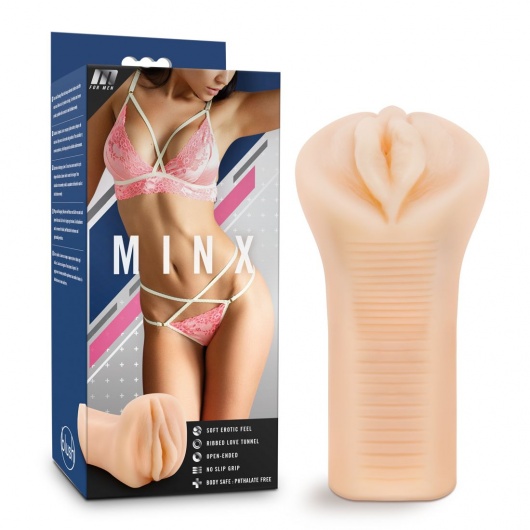 Телесный мастурбатор-вагина M for Men Minx - Blush Novelties - в Саратове купить с доставкой