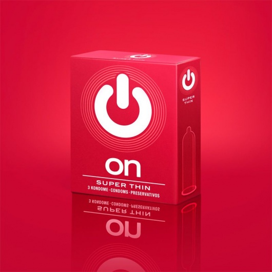 Супертонкие презервативы ON) Super Thin - 3 шт. - ON) - купить с доставкой в Саратове
