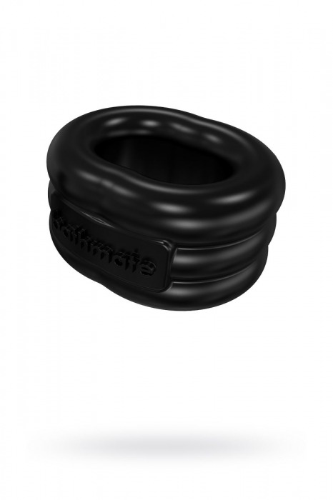 Чёрное эрекционное виброкольцо Stretch - Bathmate - в Саратове купить с доставкой