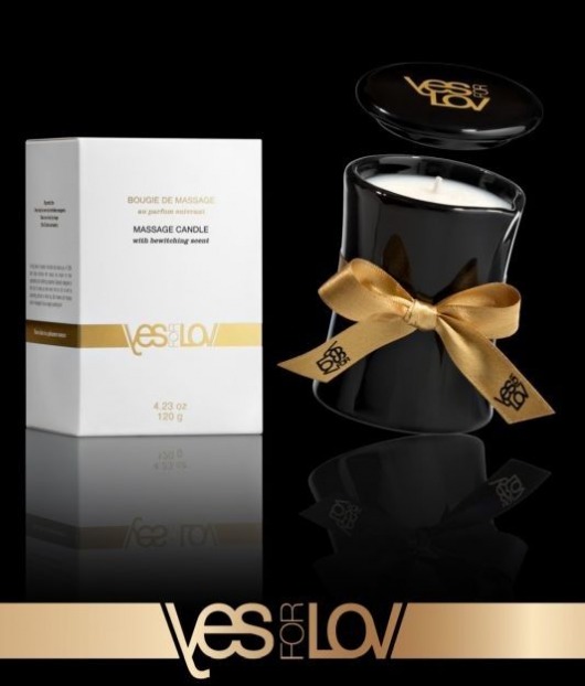 Массажная аромасвеча BEWITCHING MASSAGE CANDLE - 120 мл. - YESforLOV - купить с доставкой в Саратове