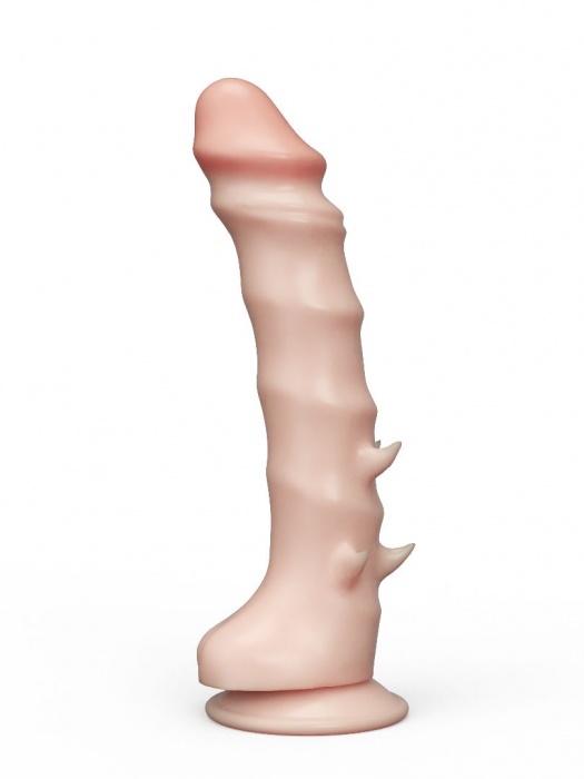 Фаллоимитатор REAL Standard с шипами - 16 см. - LOVETOY (А-Полимер)