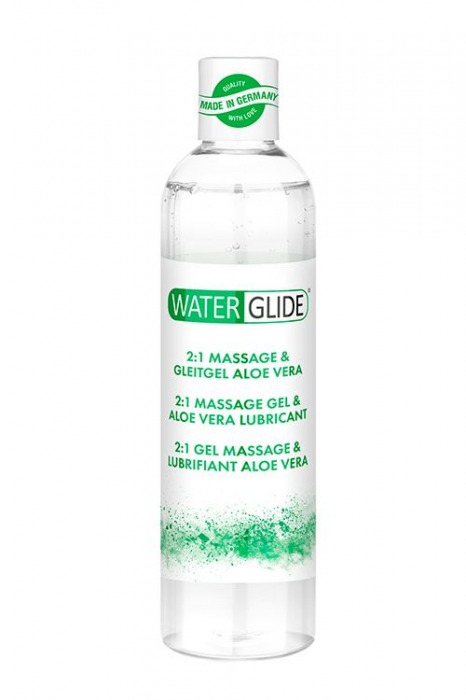 Гель-смазка 2-в-1 MASSAGE   LUBRICANT ALOE VERA - 300 мл. - Waterglide - купить с доставкой в Саратове