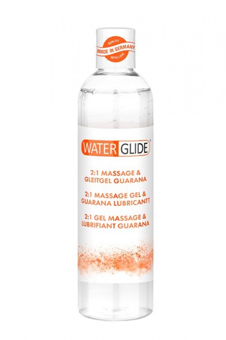 Гель-смазка 2-в-1 MASSAGE   LUBRICANT GUARANA - 300 мл. - Waterglide - купить с доставкой в Саратове