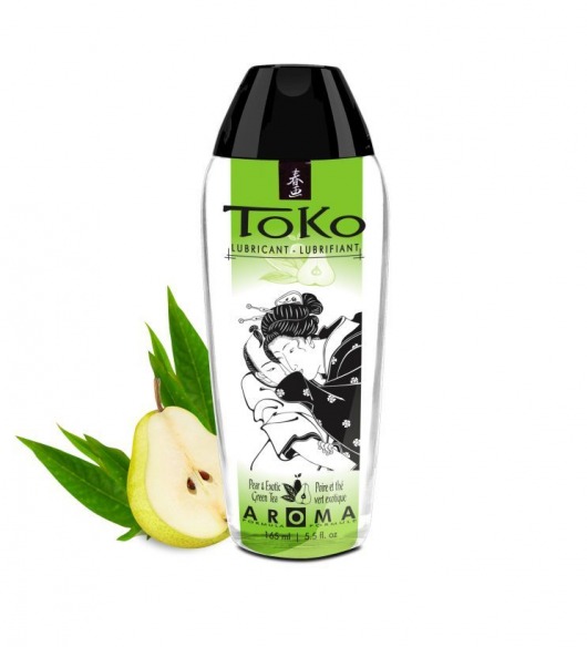 Интимный гель TOKO Pear   Exotic Green Tea с ароматом груши и зеленого чая - 165 мл. - Shunga - купить с доставкой в Саратове