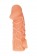 Телесная закрытая насадка с венками Cock Sleeve Size S - 13,8 см. - KOKOS - в Саратове купить с доставкой