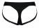 Черные трусики для насадок Heroine Lingerie Harness - size L - Strap-on-me - купить с доставкой в Саратове