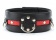 Черно-красный ошейник на пряжке - БДСМ Арсенал - купить с доставкой в Саратове