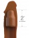 Коричневая насадка на член 2  Silicone X-tension - 20,3 см. - Pipedream - в Саратове купить с доставкой