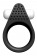 Чёрное эрекционное кольцо LIT-UP SILICONE STIMU RING 1 BLACK - Dream Toys - в Саратове купить с доставкой Чёрное эрекционное кольцо LIT-UP SILICONE STIMU RING 1 BLACK - Dream Toys - в Саратове купить с доставкой